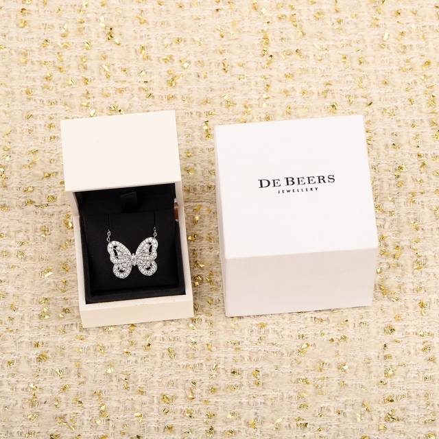 211391 We produce butterfly necklaces, and can customize 18K real gold and diamo
