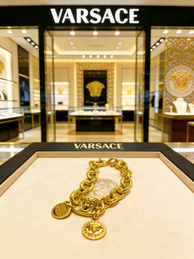 High-quality Versace Medusa head bracelet, original single-piece, new counter mo