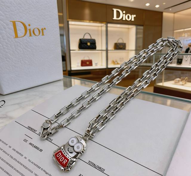 New Dior necklace, original quality, new mold opening, retro trendy fashion must