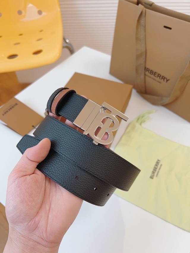 Burberry 34mm Width, Authentic Size, . Premium quality buckle, vacuum plated, ex