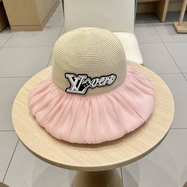 Louis Vuitton Baseball Cap, 2025 New Bow-Tie Fisherman Hat, Women's Summer Sunsh