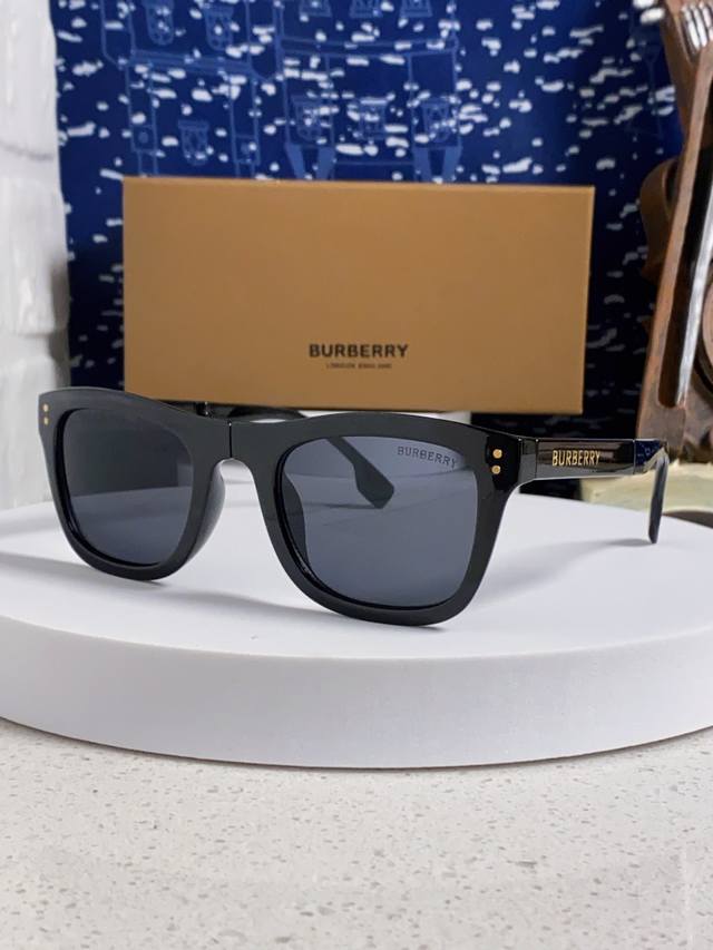 Burberry 2026 New Trendy Sunglasses Unisex High-Quality Folding Pocket Glasses
