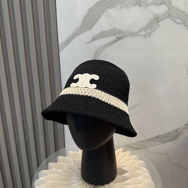 赛琳 Celine 针织盆帽，渔夫帽高密度制作，一顶超级有品位的针织帽了~出街首选！帽型超美腻颜色妥妥，轻便携带！小仙女人手必备 头围57Cm