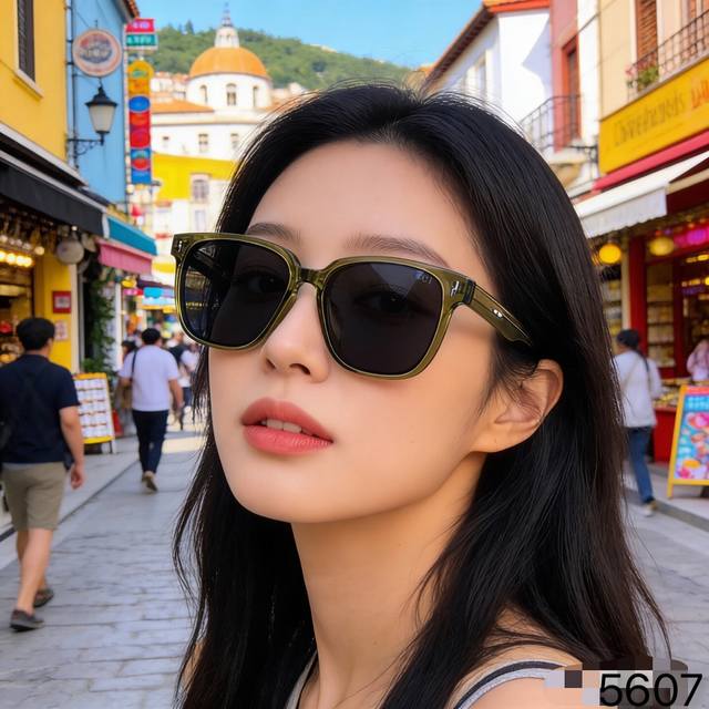 Gucc* Natural Square Frame Sunglasses, Trendy Sunglasses, Retro Square Frame, Hi