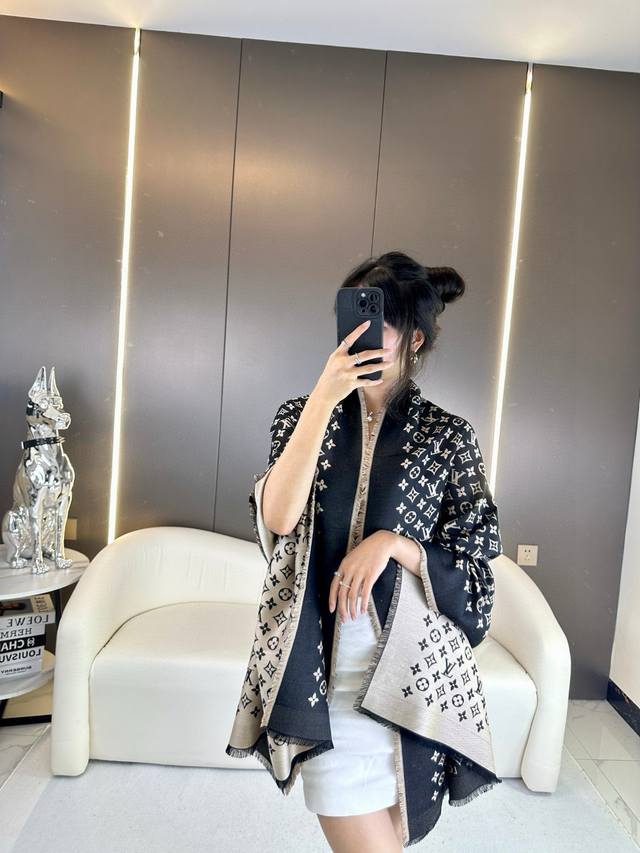180 Classic Monogram Long Scarf~ A great item to enhance your temperament and ta