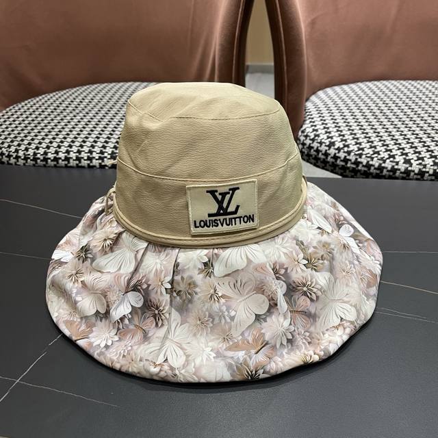Louis Vuitton Summer Lightweight Breathable Floral Color Block Hat Women's Versa