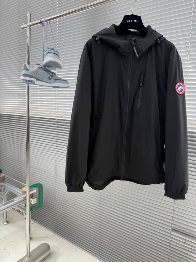 - Canada Goose 2026 Spring/Summer Lodge Hooded Jacket/Skin-Wearing Jacket - A ca