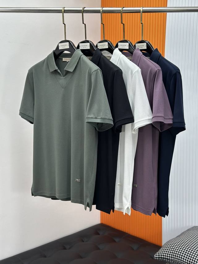 新品 M-4Xl-Bv葆蝶家男士商务休闲珠地棉短袖马球polo衫，顶级洋行渠道货，纯正血统品质，原厂代工出品，25年春夏新款，高端一线王牌系列，完美口碑化产物！