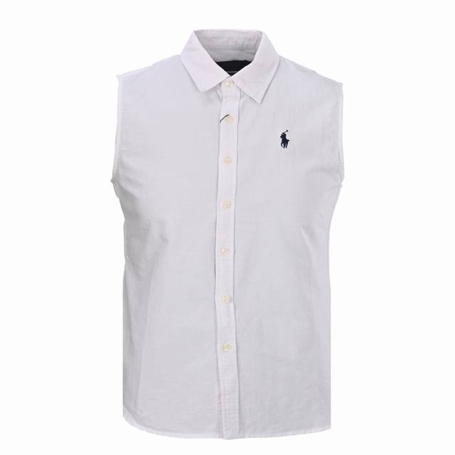 200 Ralph Lauren 拉夫劳伦Rl 无袖牛津布衬衫 女款 材质：100%优质精梳棉，采用拉夫劳倫標志性牛津纺 Oxford 織造工艺经纱与纬纱交織形