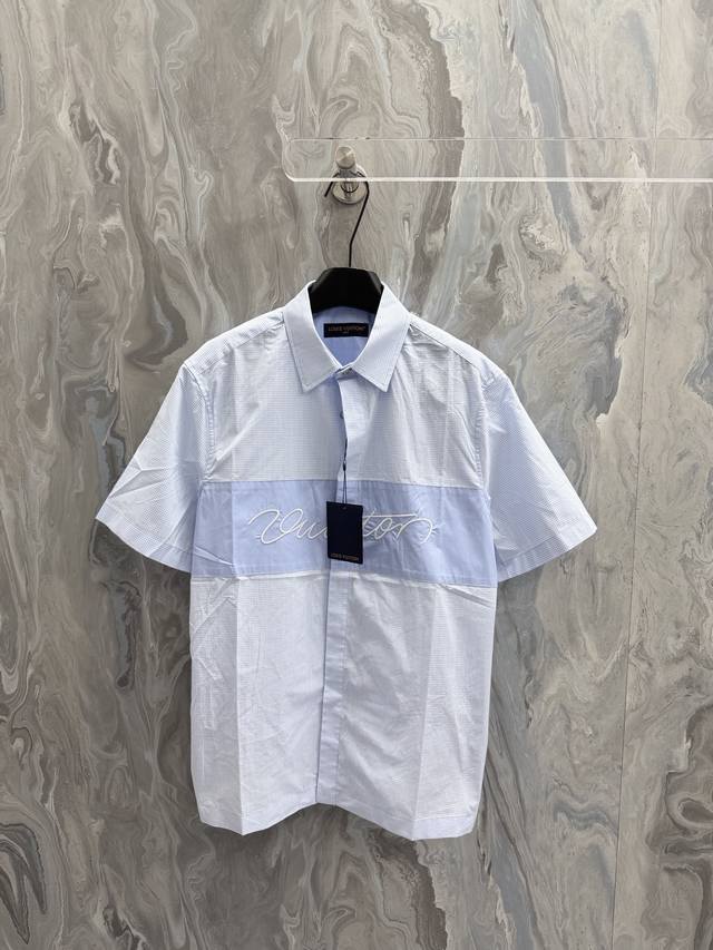 230 Louis 26 New Spring Collection Miniature Check Embroidered Logo Short-Sleeve