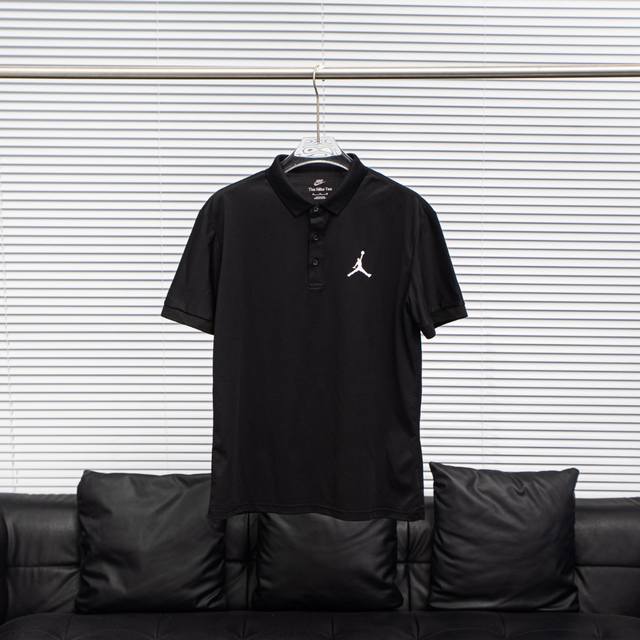 工厂pp直供130 Jordan丨乔丹胸标刺绣polo短袖T恤 配色：黑色 尺码：S-3Xl