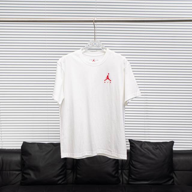 工厂pp直供120 Jordan丨乔丹胸标刺绣短袖T恤 配色：白色 尺码：S-3Xl