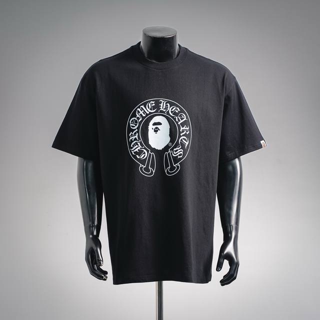 160 Bape X Chrome Ape Head Collaboration Chrome Hearts Classic Letter Print Shor 160 Bape X Chrome Ape Head Collaboration Chrome Hearts Classic Letter Print Shor