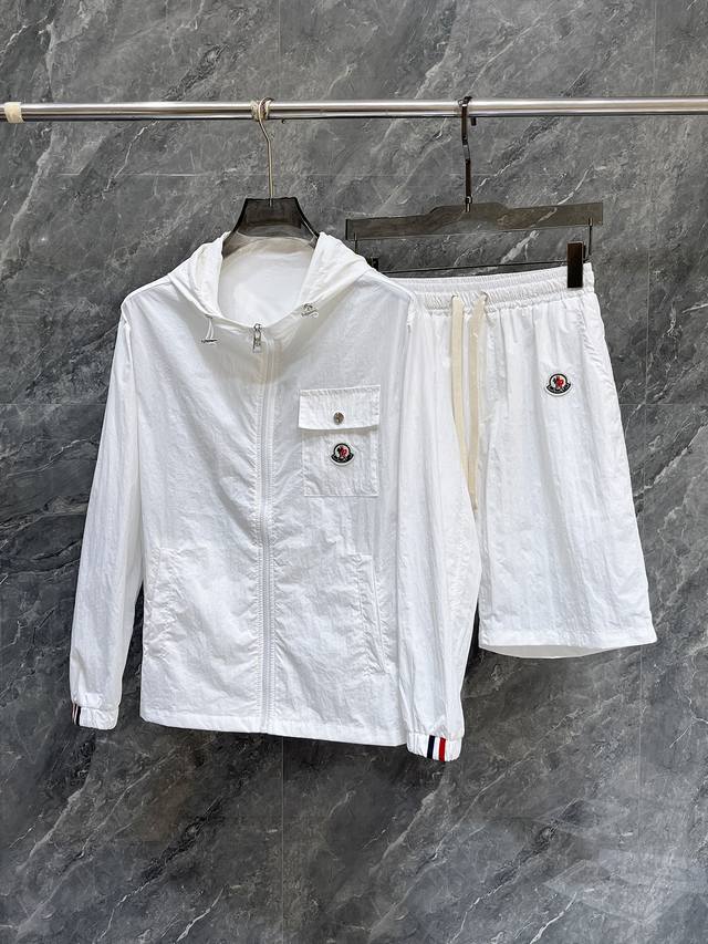 Moncler 2026 Summer Sun Protection Shirt Set, made with imported lightweight nyl Moncler 2026 Summer Sun Protection Shirt Set, made with imported lightweight nyl