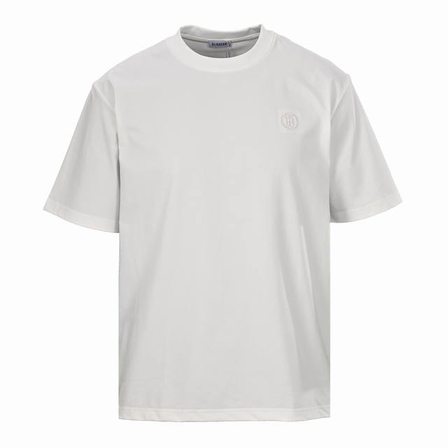 160 Burberry Bbr Circle Embroidered Short-Sleeve T-Shirt Top-tier version, disti 160 Burberry Bbr Circle Embroidered Short-Sleeve T-Shirt Top-tier version, disti