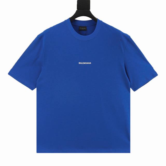 180 Balenciaga巴黎世家Blcg 前后字母印花短袖T恤 正面品牌标志简约又有辨识度 让字母在身体前后展开一场视觉对话。前后双面印花平面常规，简约风格