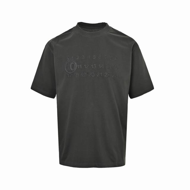 140 Maison Margiela 25Ss Embroidered Letter Short-Sleeve T-Shirt Fabric: Custom-