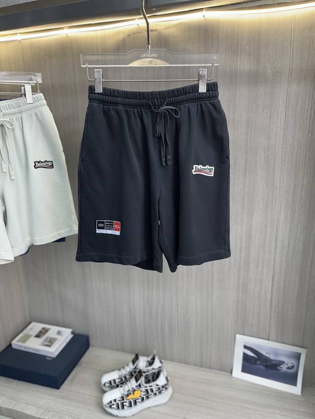 Balenciaga巴黎世家 2026春夏新款男士休闲短裤 五分裤 高端货简洁时尚大方定制原版进口面料简洁利落又清爽品质做工细节经得起任何形式检验简约大方百搭款