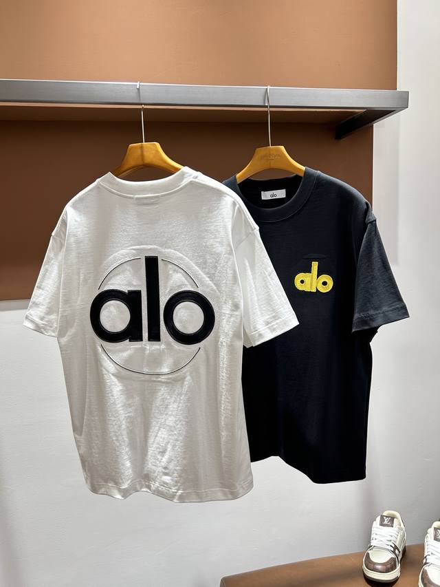 150 Alo26 Summer Men's Crew Neck Short Sleeve High-Gram Breathable Cotton Sizes