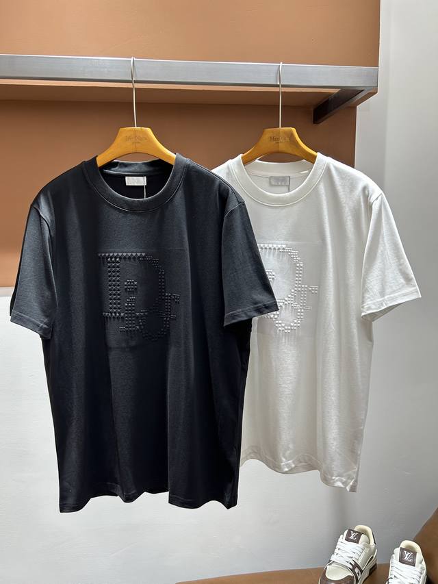 150 Cd26 Summer Men's Crew Neck Short Sleeve High Weight Pure Cotton Sizes M-3XL