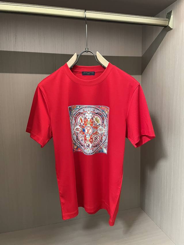 Lv 2026Ss Summer New Arrival - Latest Series Graphic Logo Short-Sleeve T-Shirt -