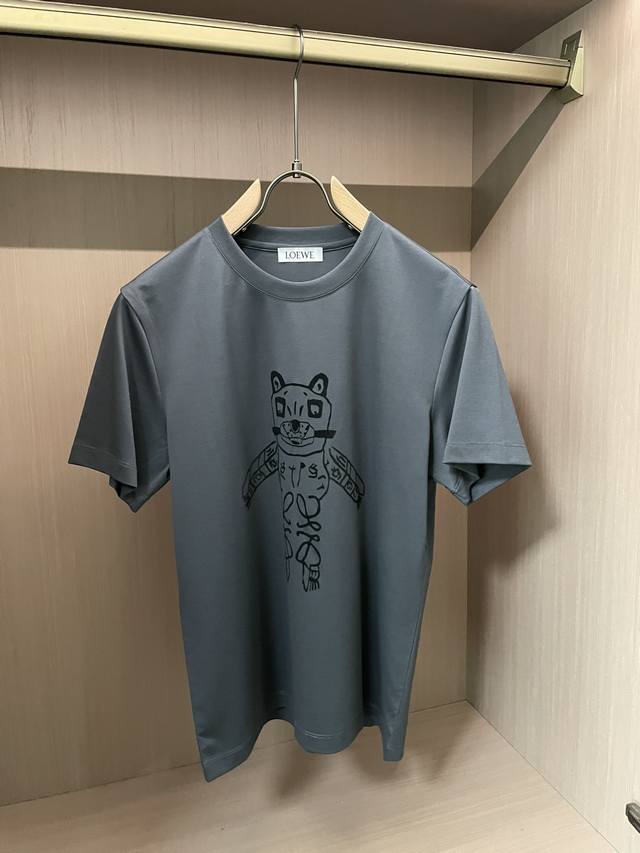 Loewe 2026 Spring/Summer New Arrival - Latest Series Logo Short-Sleeve T-Shirt -