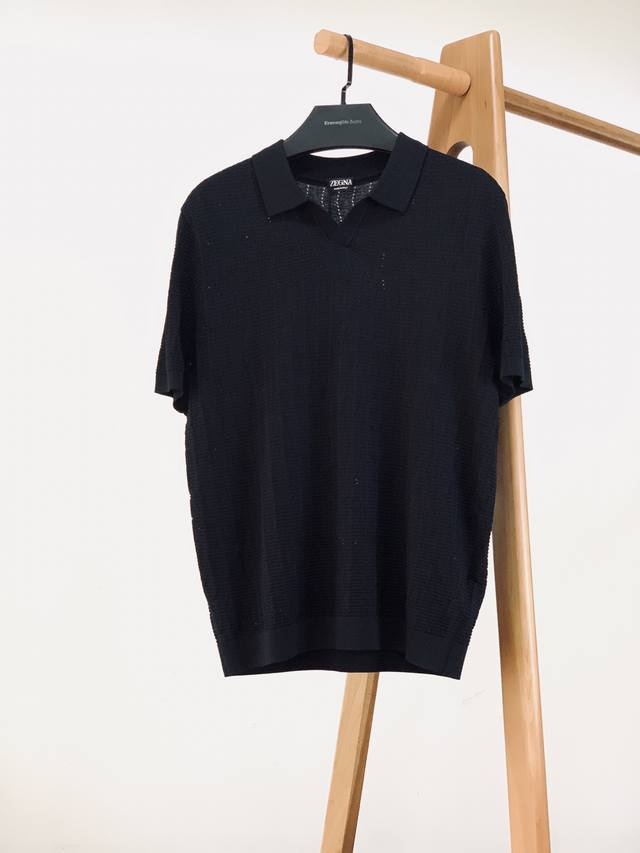 Ermenegildo Zegna 杰尼亚 2026Ss春夏新品 高端镂空针织polo衫 高阶男士夏季必入款，诠释意式极简穿搭美学！甄选高定冰感针织面料，独家立