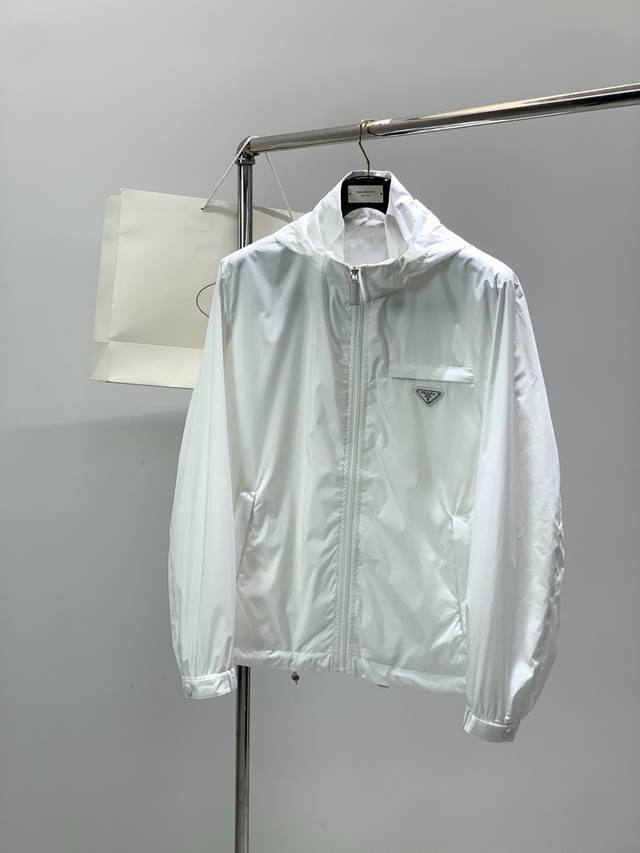 Prada, Spring 2026 New Arrival, Available in Stores, Stylish Casual Hooded Jacke