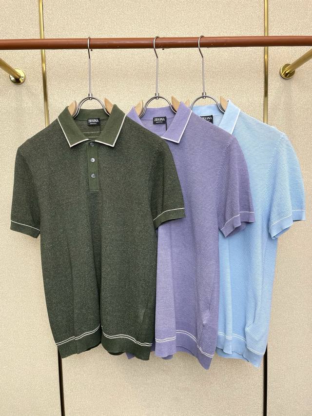 Zegna's latest men's casual short-sleeved shirt, a high-end custom-made, fashion