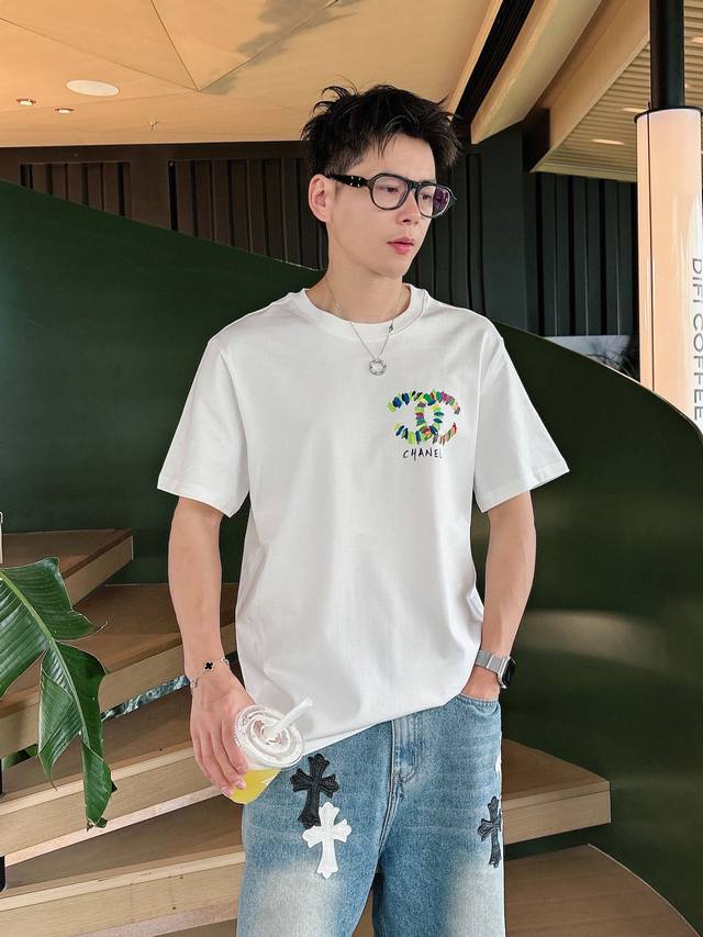Chanel Exclusive New Original Men's Casual Short-Sleeve T-Shirt, High-End Custom Chanel Exclusive New Original Men's Casual Short-Sleeve T-Shirt, High-End Custom