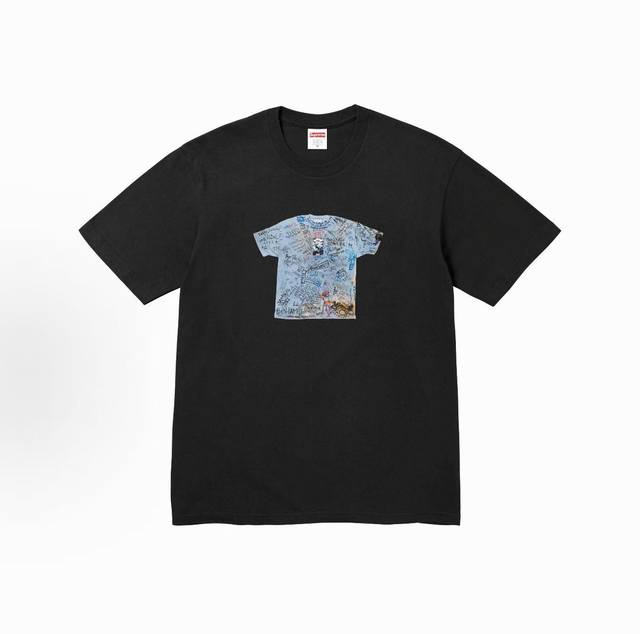 款号M421# Supreme Ss24 30周年纪念系列 Week11 30Th Anniversary First Tee 图案印花短袖T恤 男女同款 宽松