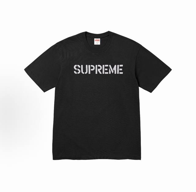 款号M420# Supreme Ss26 Week7 Hard Tee 春季限定T恤系列 做旧风字母印花图案圆领时尚休闲短袖T恤 男女同款 宽松版型 采用260