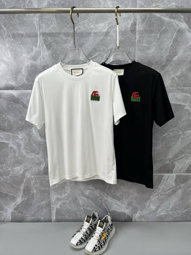 Gucci 2026 Spring/Summer Newest Short-Sleeve Crew Neck T-Shirt, High-End Custom