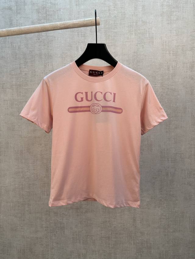 G brand 26Ss new children's T-shirt, suede logo cotton short-sleeved round neck.