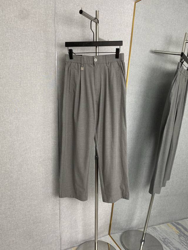 Dg Dolce & Gabbana 2026 Spring/Summer New Arrival Original Men's Linen Casual Pa