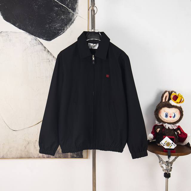 Zp版本［独家供应］ Celine 刺绣凯旋门拉链干部夹克 面料：采用32支精梳纯棉面料，搭配羊毛60%羊毛成份定织。双层复合加厚，克重约为400克。内衬搭配高