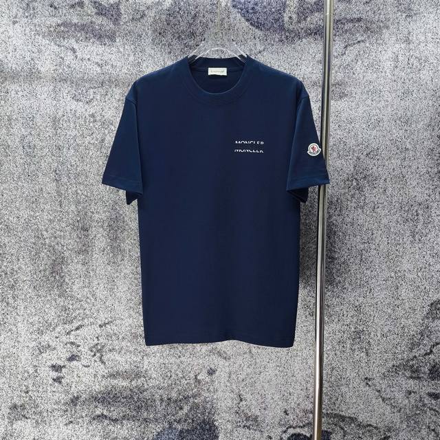 Moncler 蒙口 2026春夏新款 立体厚板胶 短袖T恤 宽松版型男女同款 尺码 S M L Xl Xxl 黑色 白色 宝蓝