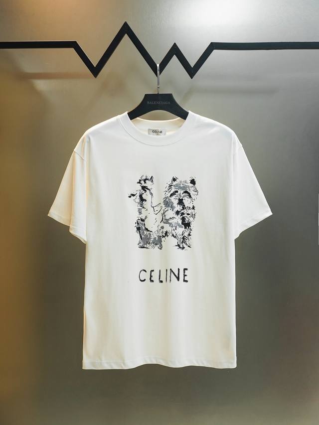 100 款号Jw063 Celine 赛琳26新款狗狗印花圆领短袖 采用280克32支双纱棉 走线清晰 原单定制1:1线条流畅而细腻 手感质感更佳 不易变形 不 100 款号Jw063 Celine 赛琳26新款狗狗印花圆领短袖 采用280克32支双纱棉 走线清晰 原单定制1:1线条流畅而细腻 手感质感更佳 不易变形 不