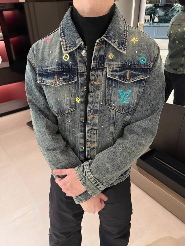Louis Vuitton LV 2026 Spring/Autumn New Men's Denim Jacket, original single piec Louis Vuitton LV 2026 Spring/Autumn New Men's Denim Jacket, original single piec