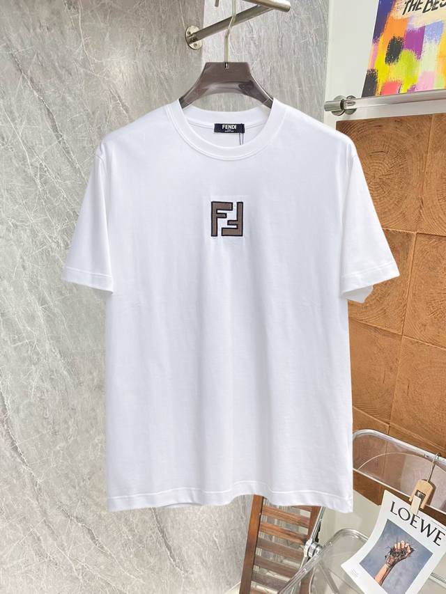 Fendi, all three tags intact. Newest 2026 Summer Short-Sleeve T-Shirt, available