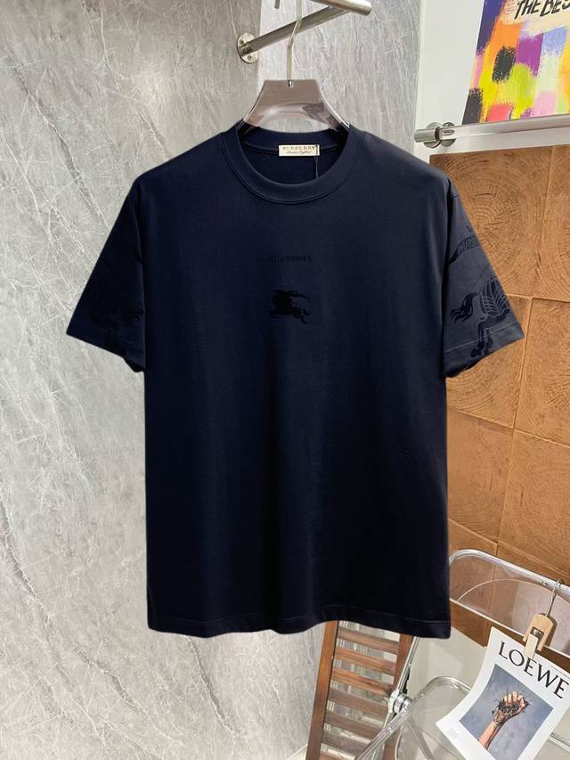 Burberry, all three tags intact. Newest 2026 Summer style short-sleeved T-shirt,