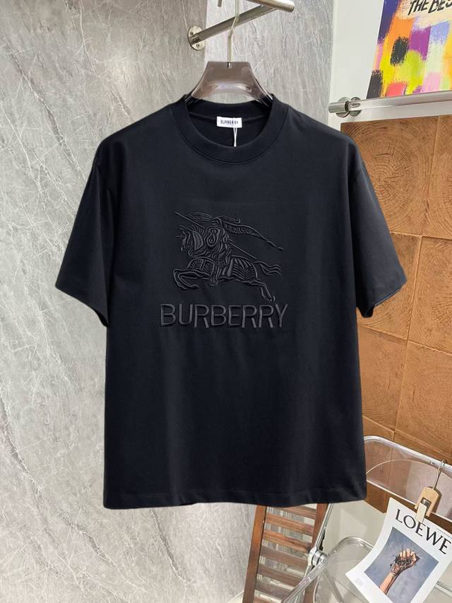 Burberry, all three tags intact. Newest 2026 Summer style short-sleeved T-shirt,