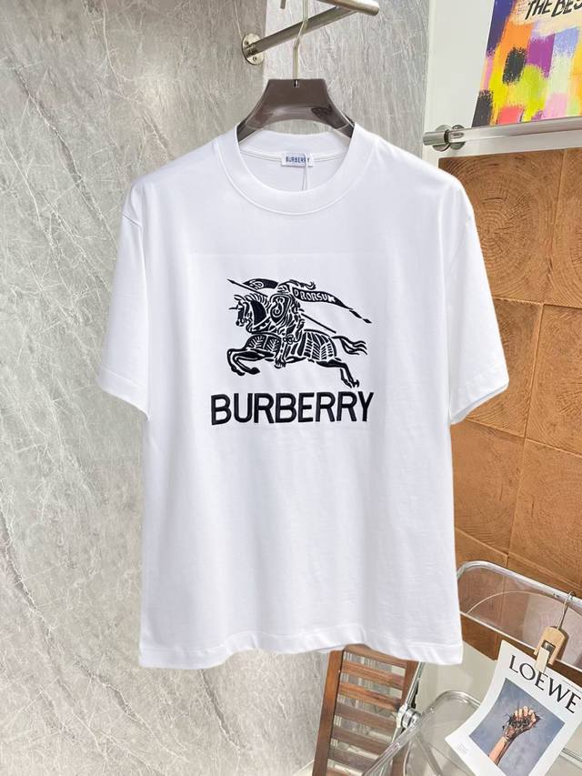 Burberry, all three tags intact. Newest 2026 Summer style short-sleeved T-shirt,