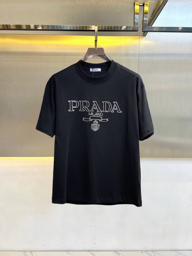 Prada, all three tags intact. Newest 2026 Summer style short-sleeved T-shirt, av