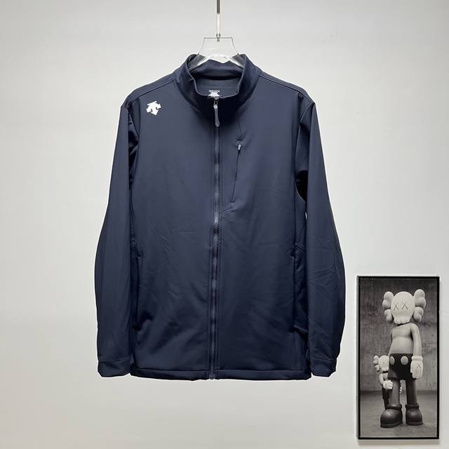 Terminal Supply 230 DescenteحDescente Lapel Stand Collar Softshell Jacket Size: