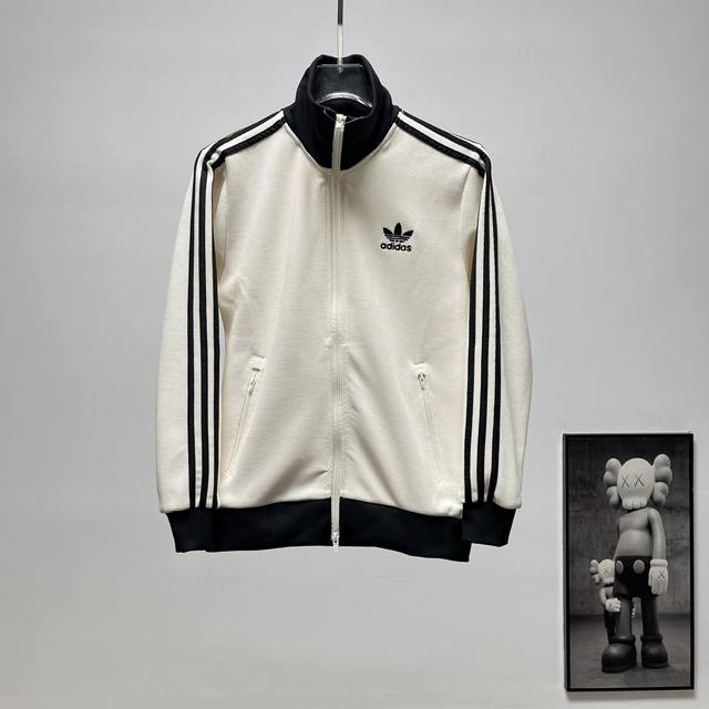Terminal supply 180 Adidas | Trefoil 0109# Color Block Stand Collar Jacket Size: