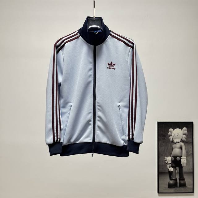 Terminal supply 180 Adidas | Trefoil 0109# Color Block Stand Collar Jacket Size: