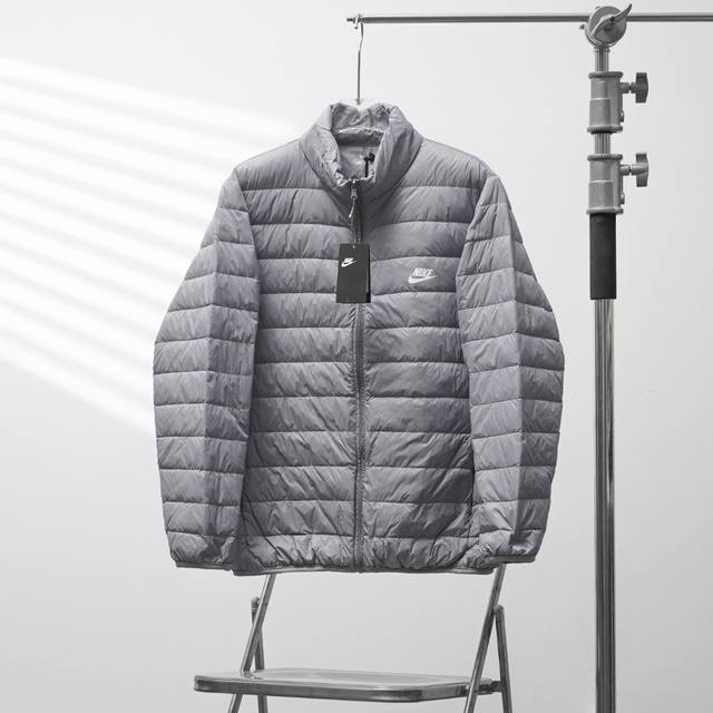 工厂pp直供210 Nike丨耐克7934排骨立领羽绒服 配色：灰色 尺码：M-5Xl