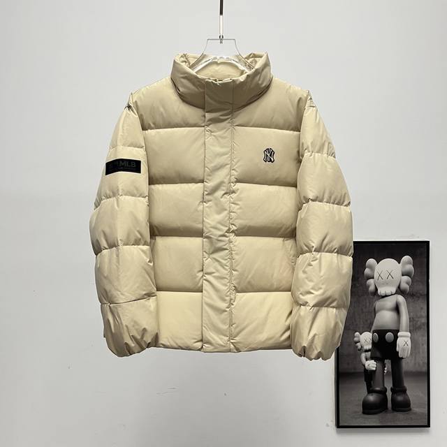 终端供应310 Mlb丨洋基队小标Logo短款立领羽绒服 Size：Xs-Xxl