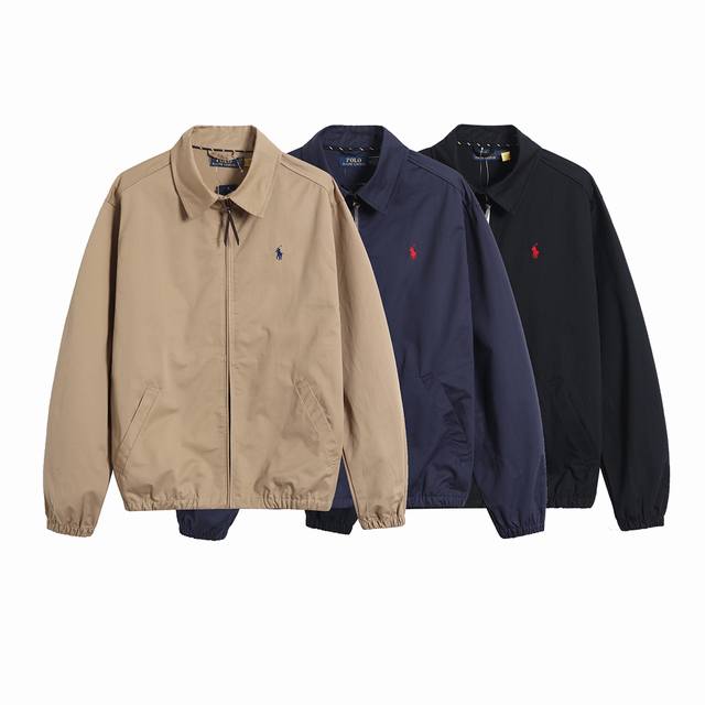 供180 让利40 Ralph Lauren 拉夫劳伦 经典男女同款老干部拉链夹克外套 众多穿搭博主上身推荐， 哈林顿夹克的版型翻领拉链防风设计休闲风格和街头潮